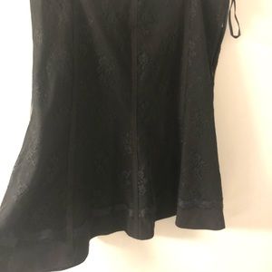Black with lace detail skirt